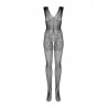 Prześwitujące bodystocking otwarty krok f234 s/m/l