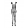 Prześwitujące bodystocking otwarty krok f234 s/m/l