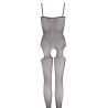 Erotyczna siatka bodystocking otwarty krok l/xl