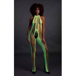 Bodystocking with Halterneck - Green - XS/XL