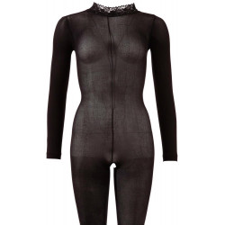 Catsuit bodystocking siateczka otwarty krok m/l