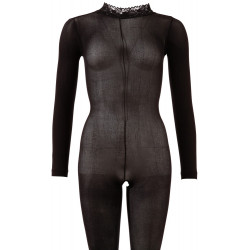 Catsuit bodystocking siateczka otwarty krok m/l