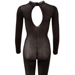 Catsuit bodystocking siateczka otwarty krok m/l