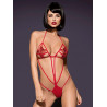 Haftowane body erotyczne sznureczki obsessive s/m