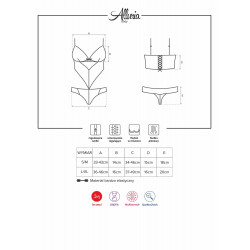 Wycięte body odsłaniające ciało sex obsessive l/xl