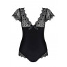 Erotyczne eleganckie body koronkowe moketta s/m