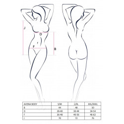 Bielizna-AVENA BODY silver S/M - Casmir