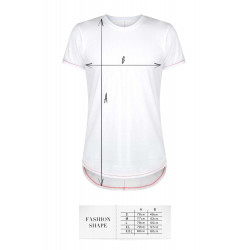 T-shirt men white S fashion