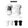 T-shirt men white S fashion