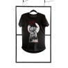 T-shirt men black S fashion
