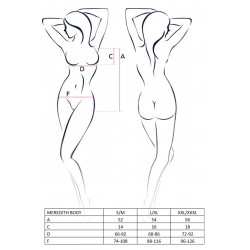 Bielizna-MEREDITH BODY black L/XL - Casmir
