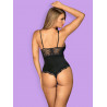 Erotyczne czarne sex body koronka obsessive l/xl