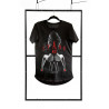 T-shirt men black L fashion