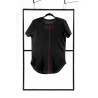 T-shirt men black L fashion