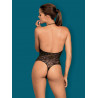 Erotyczne wycięte sex body czarne b119 s/m/l