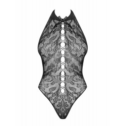 Erotyczne wycięte sex body czarne b119 s/m/l