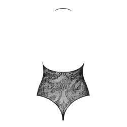 Erotyczne wycięte sex body czarne b119 s/m/l