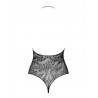 Erotyczne wycięte sex body czarne b119 s/m/l