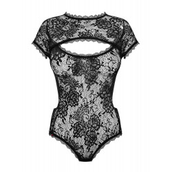 Koronkowe erotyczne sex body czarne peonesia l/xl