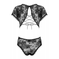 Koronkowe erotyczne sex body czarne peonesia l/xl