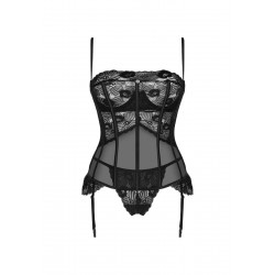 Serena Love erotyczny gorset stringi komplet XL