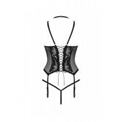 Bielizna-Alessya gorset czarny  XS/S