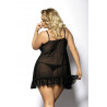FOLI black chemise XL+ ( czarna halka )