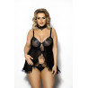 Fripa XL+ (chemise black/halka czarna)