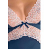 Bielizna-SELINA CHEMISE navy blue XXL/XXXL - Casmir