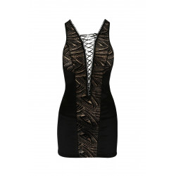 Bielizna-LARA CHEMISE black L/XL - Casmir