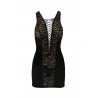 Bielizna-LARA CHEMISE black L/XL - Casmir