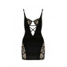 Bielizna-VICTORIA CHEMISE black L/XL - Casmir