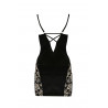 Bielizna-VICTORIA CHEMISE black L/XL - Casmir