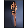 Bielizna-Rajstopy Strip Panty Kabaretka EROTICA STRIP PANTY 151 Czarne M/L