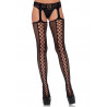 Bielizna-Lace up backseam stockings