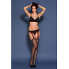Bielizna-Rajstopy cienkie Erotica Strip Panty Lola Czarno-czerwone S/M