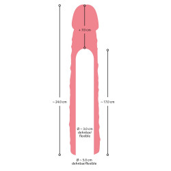Nakładka przedłużająca penisa realistyczna +7cm