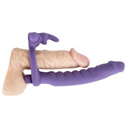 Sztuczny penis dildo podwójna penetracja masażer