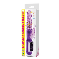 Wibrator króliczek masażer rotacja 12 trybów 21 cm