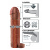FXTP 2" Ext w Ball Strap Brown