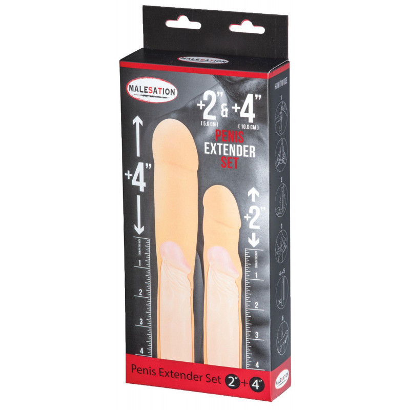 MALESATION Penis Extender Set 2" + 4"
