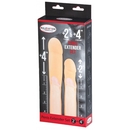 MALESATION Penis Extender Set 2" + 4"