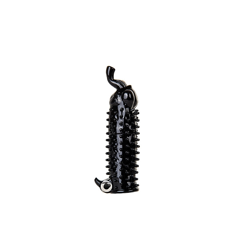 Elephant Vibrating Penis Extension - Black