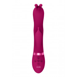 Gada - Vibrating Bunny Ear G-Spot Rabbit with Pulse Wave Shaft