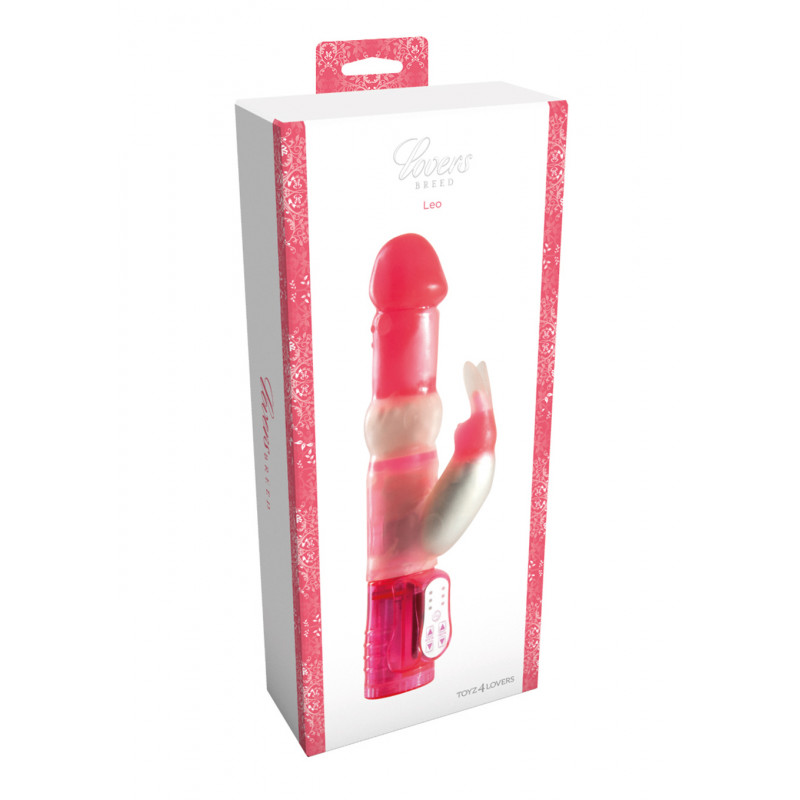 Wibrator z masującymi perełkami i masażerem 24cm