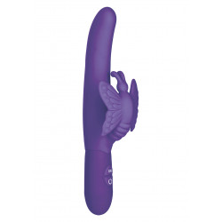 Wibrator-10 FUNCT FLUTTERING BUTTERFLY PURPLE