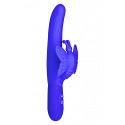 Wibrator-10 FUNCT FLUTTERING BUTTERFLY PURPLE