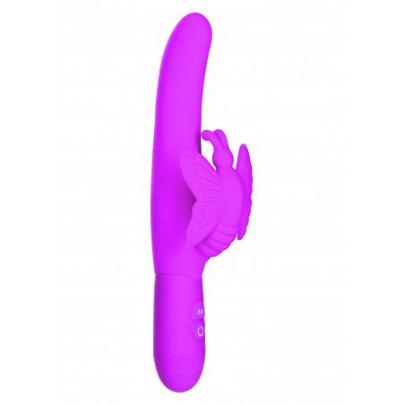 Wibrator-10 FUNCT FLUTTERING BUTTERFLY PINK