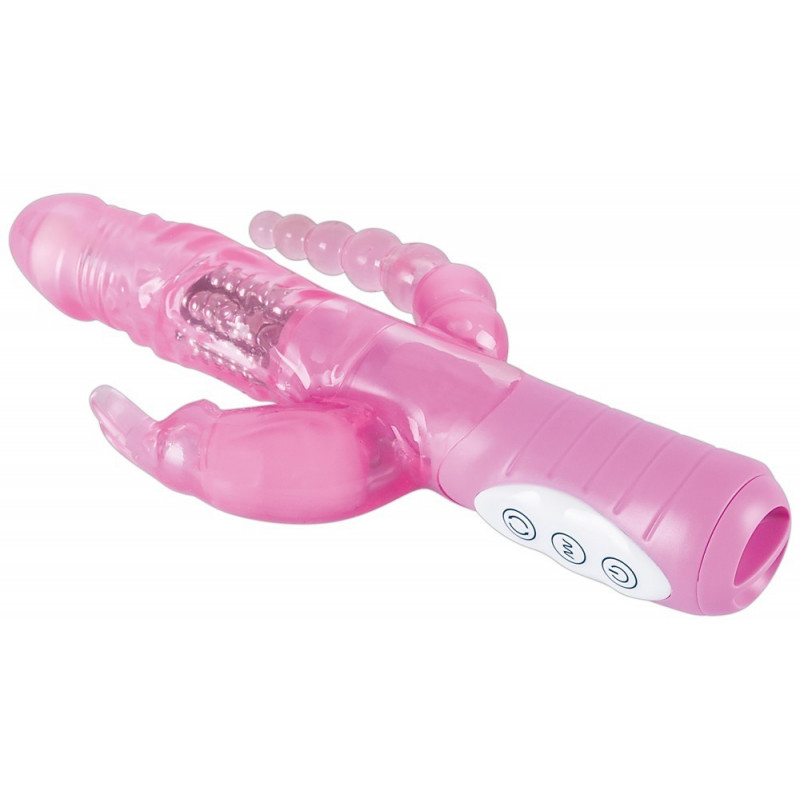 Wibrator do łechtaczki cipki pupy 3 końcówki 22cm
