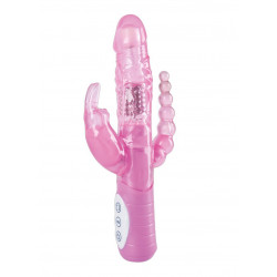 Wibrator do łechtaczki cipki pupy 3 końcówki 22cm
